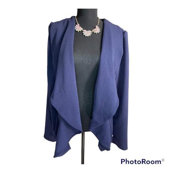 Open Front Long Sleeve Blazer Jacket NWOT - Picture 3 of 8